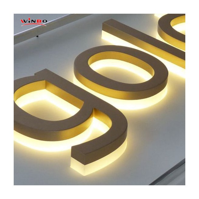 Business Sign Board logo Office Indoor Outdoor Backlit Illuminated Company Business Signage Wall logo Led 3d Channel Letter